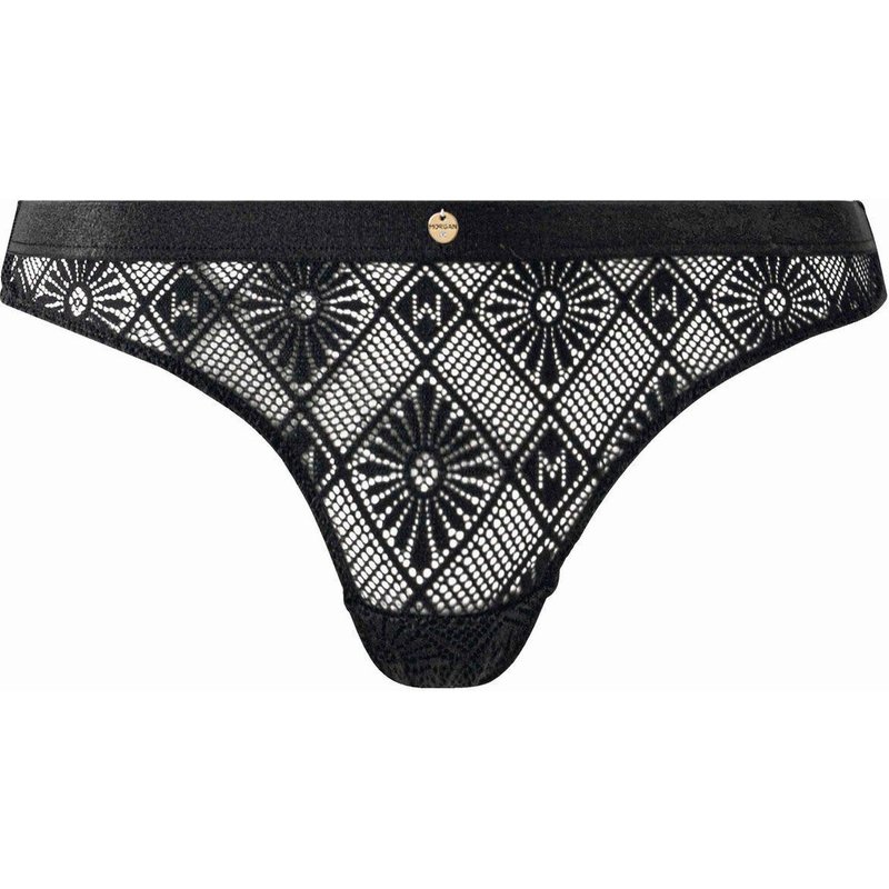 Tanga Noir Morgan Lingerie