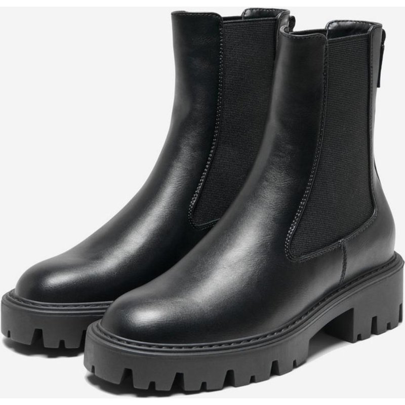 Bottes femme Bout en amande noir Demi