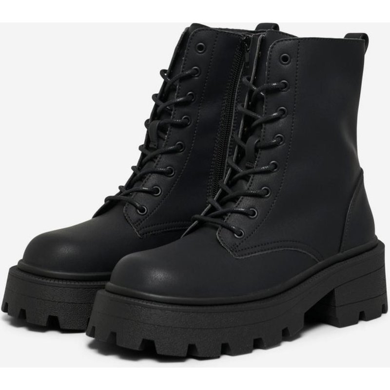 Bottes femme Haut Bout rond noir