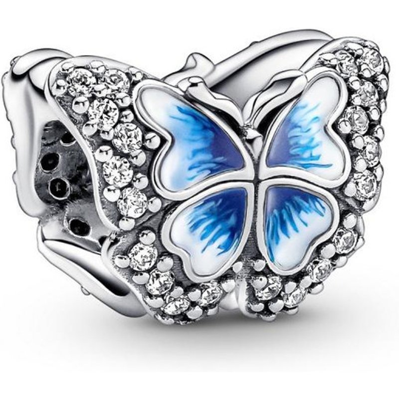 Charm Pandora Moments Papillon bleu double face - Argent 925/1000?