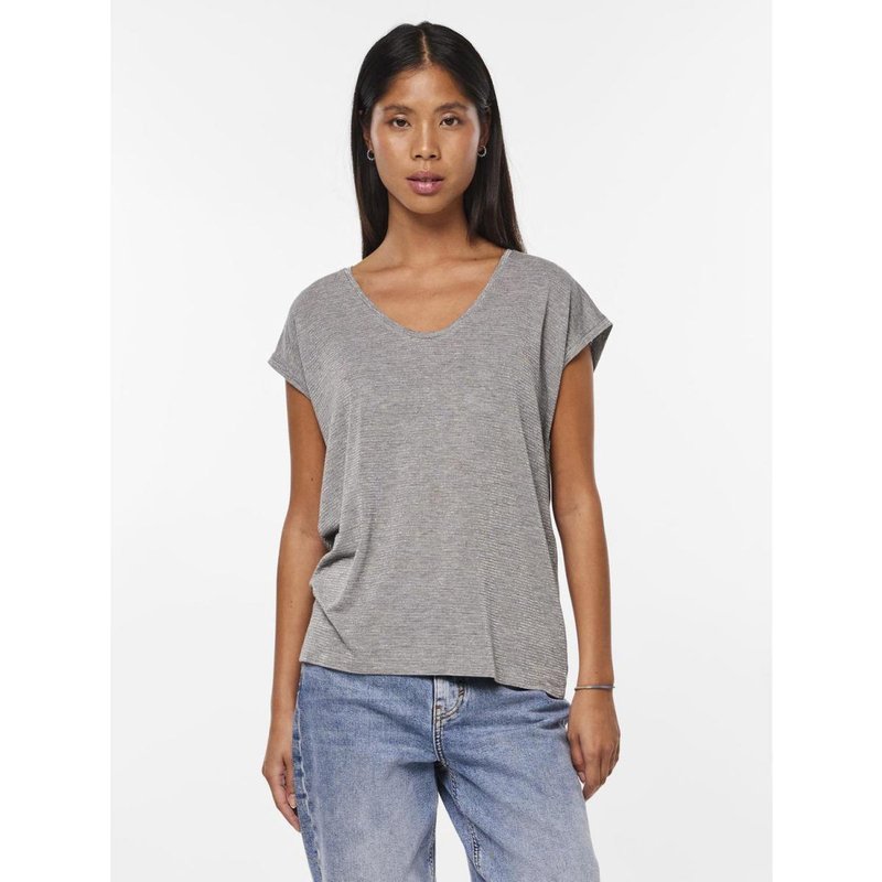 T-shirt loose fit manches courtes gris