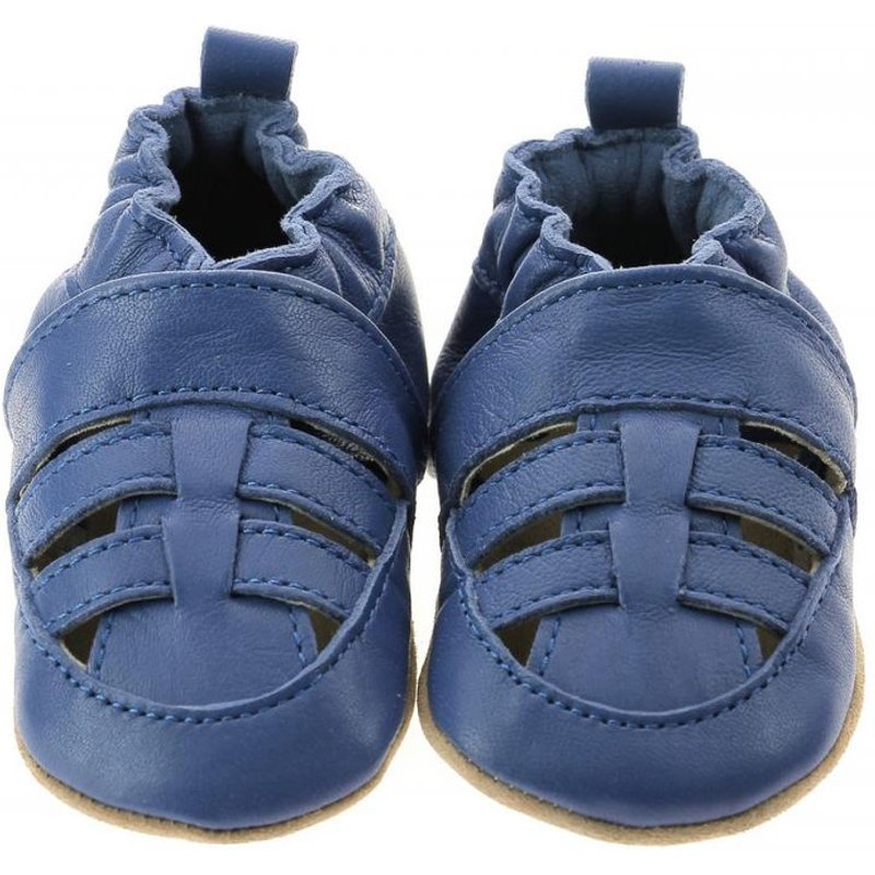 Salome Bebe Mixte en cuir bleu
