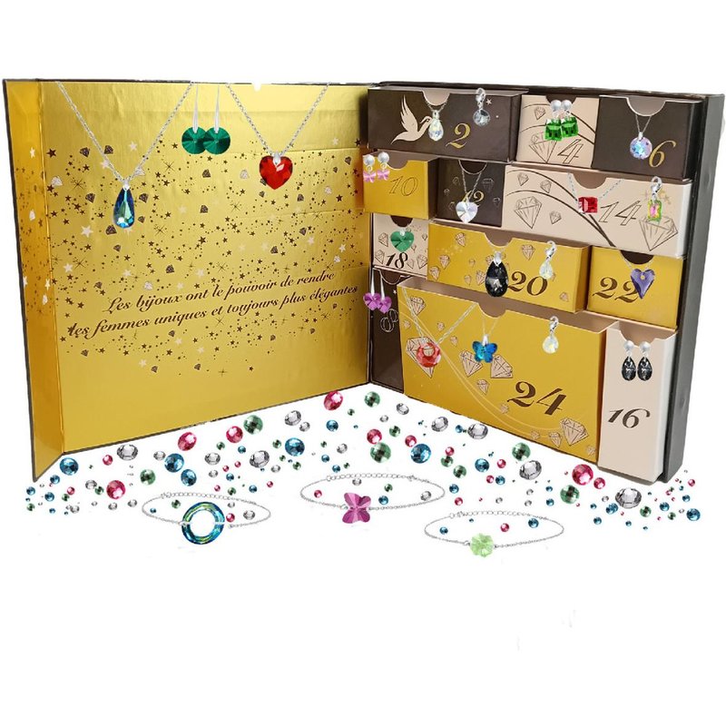 Calendrier de l'avent 12 bijoux - So Charm