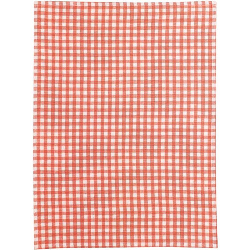 Torchon recyclé VICHY pêche 50 x 70