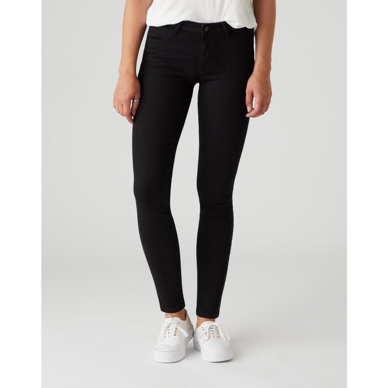 Jean femme slim Noir en coton