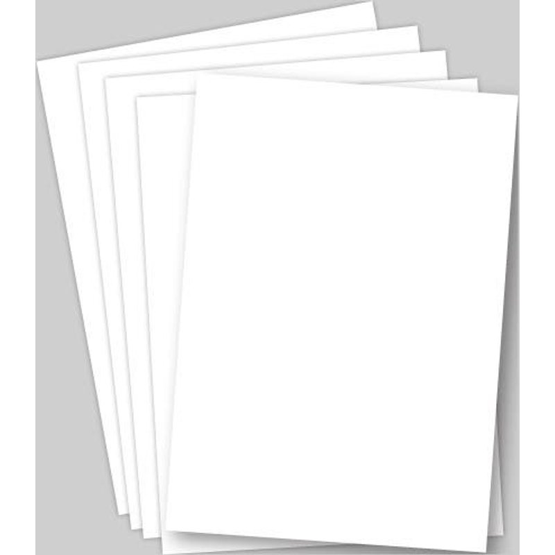 White A3 Card 220gsm (Pack of 50) Made From Recycled Paper, Crafting Essentials, Strong Crafting Card