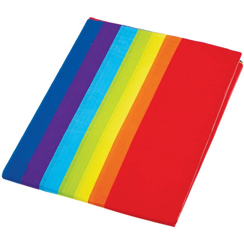 Rainbow Colours Tissue Paper Value Pack (Pack of 28) Paper & Card 7 assorted colours - Dark Blue, Light Blue, Green, Yellow, Orange, Red & Pink