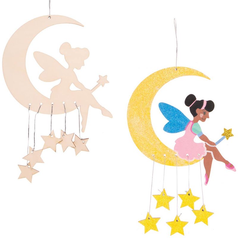 Fairy Wooden Mobile Kits (Pack of 3) Art Craft Kits