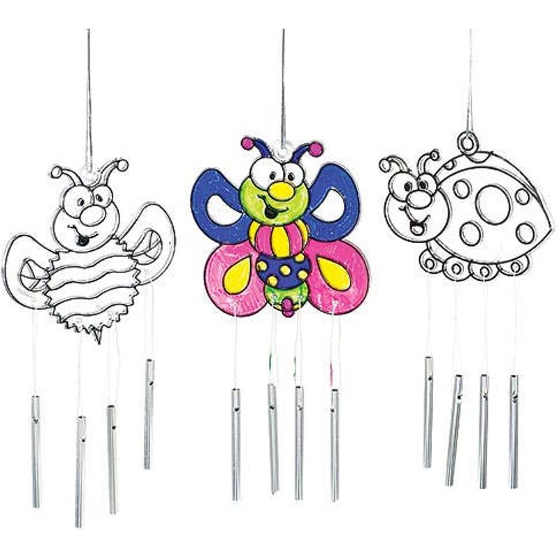 Bug Suncatcher Windchimes (Pack of 3) Nature Craft Kits