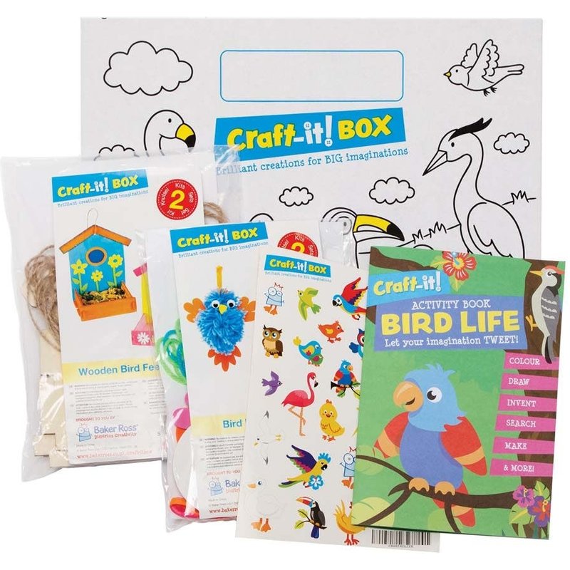 Baker Ross Birdlife Craft-it! BOX (Each) Fun & Educational Crafts With Activity Book