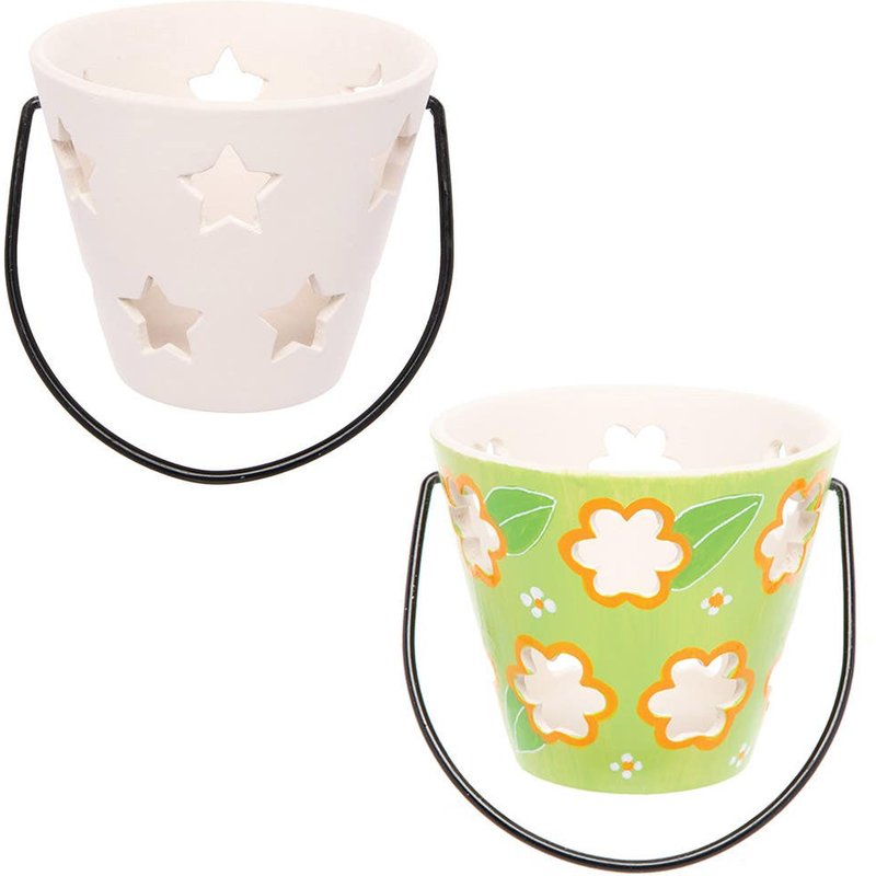 Ceramic Garden Tealight Holders (Box of 3) Craft Kits For Kids