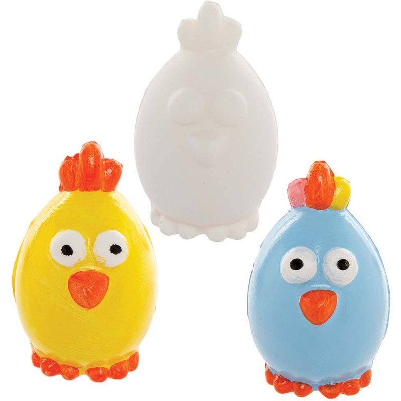 Design Your Own Squeezy Easter Chick (Pack of 5) Create & Personalise With Pens Or Paint