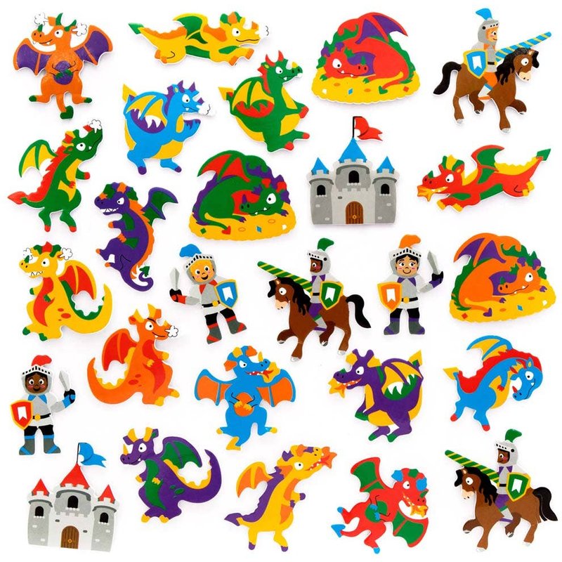 Dragon Foam Stickers (Pack of 200) Stickers