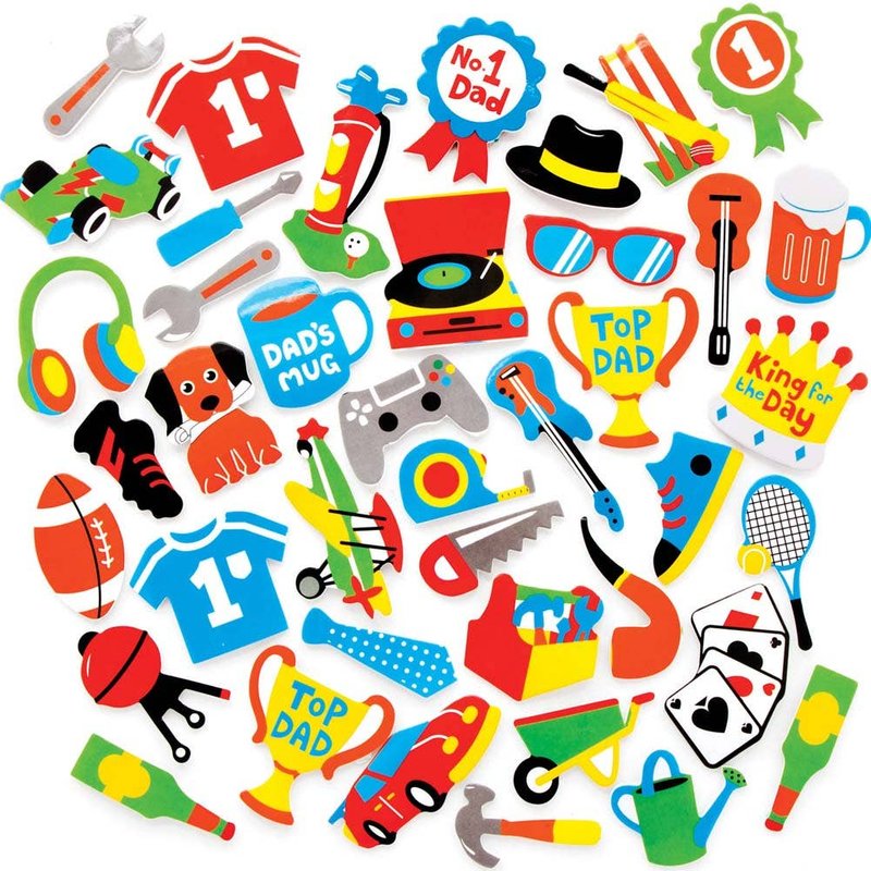 Father's Day Foam Stickers (Pack of 200) Stickers