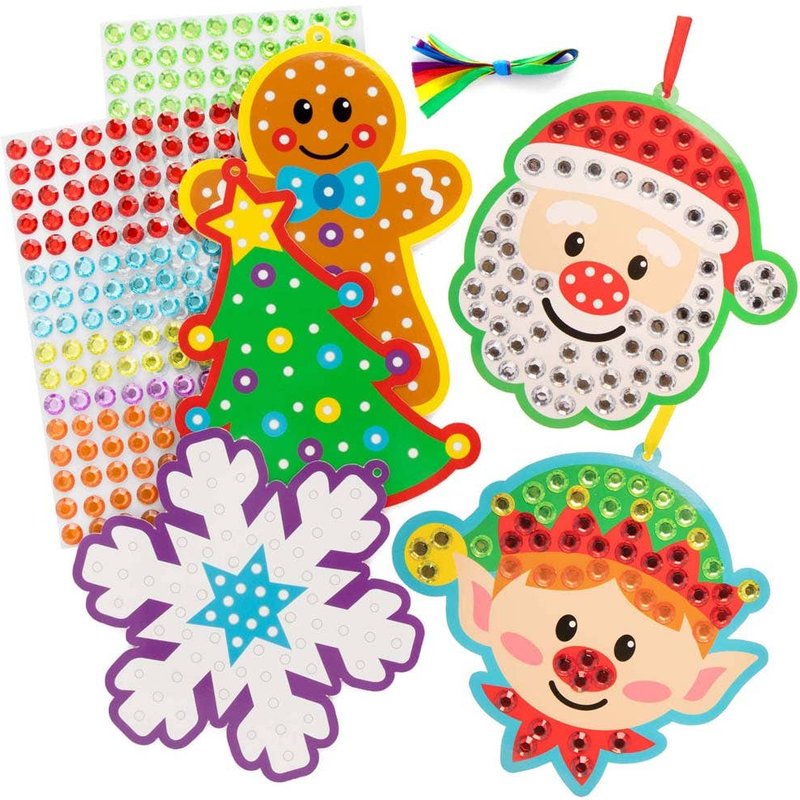 Christmas Diamond Art Decoration Kits (Pack of 5) Christmas Crafts