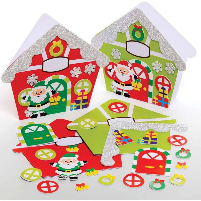 Santa's Workshop Mix & Match Greeting Card Kits (Pack of 6) Christmas Crafts