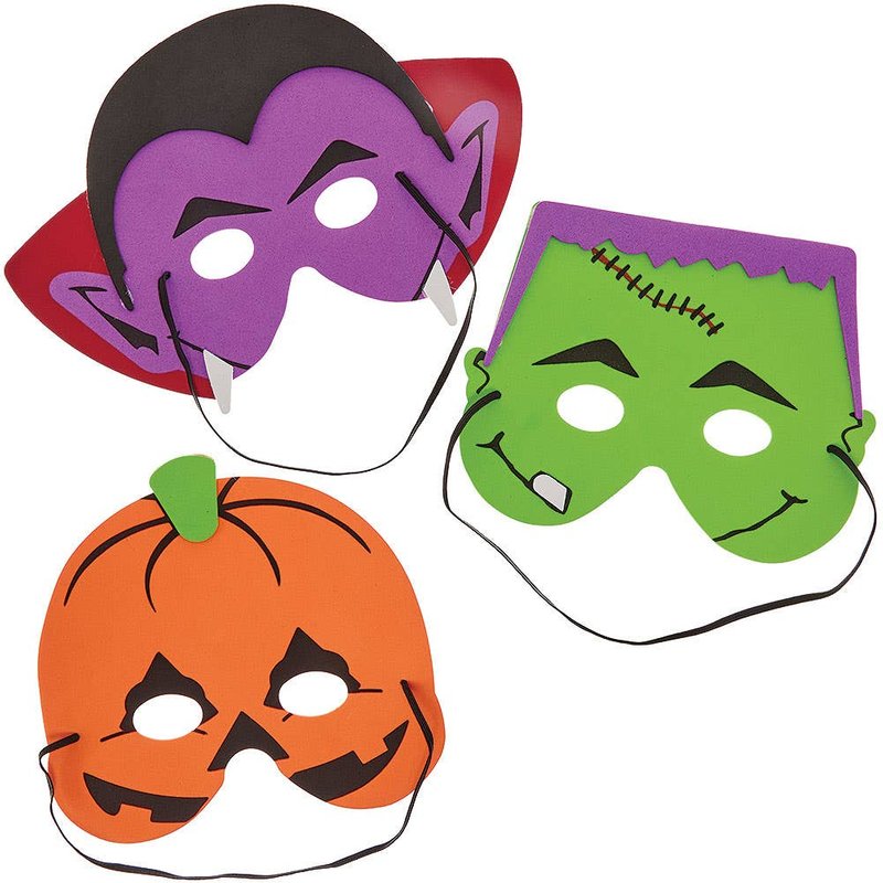 Halloween Foam Masks (Pack of 6)