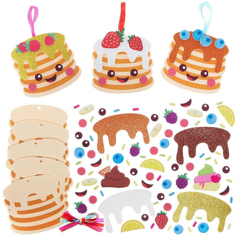 Pancake Mix & Match Decoration Kits (Pack of 8)