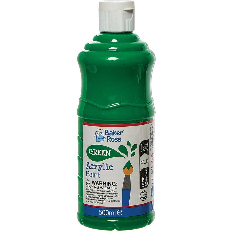 Green Acrylic Paint 500ml (Each) Green
