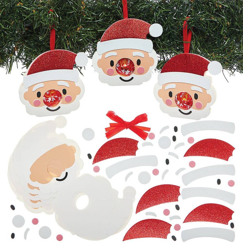 Santa Chocolate Holder Decorations (Pack of 8)