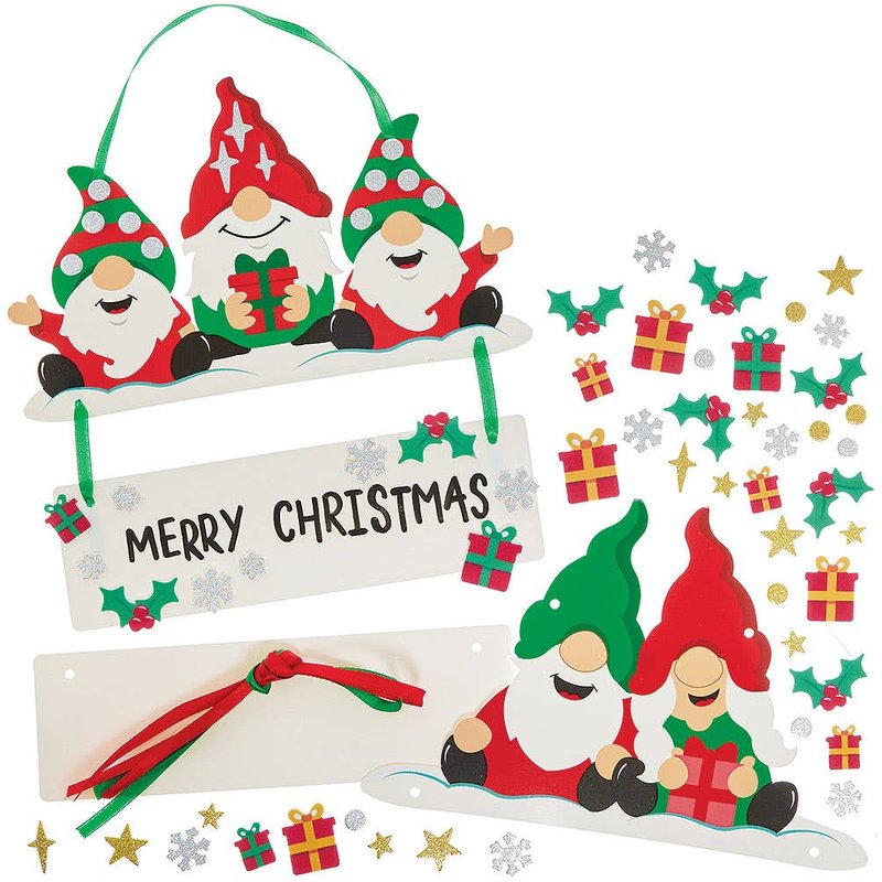 Christmas Gonk Personalised Decoration Kits (Pack of 4)