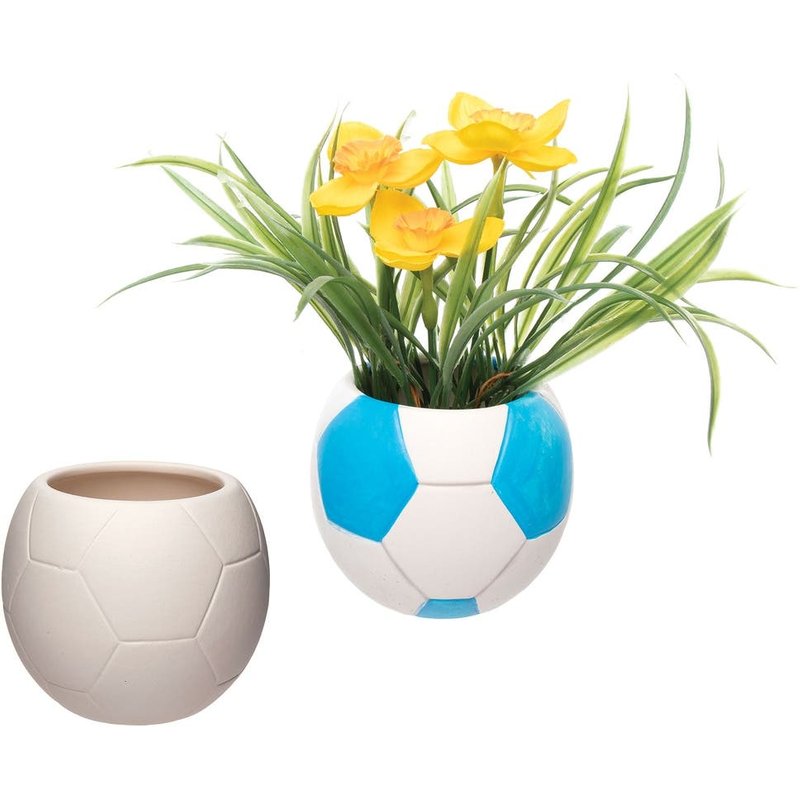 Football Ceramic Flowerpots (Box of 2) Nature Craft Kits