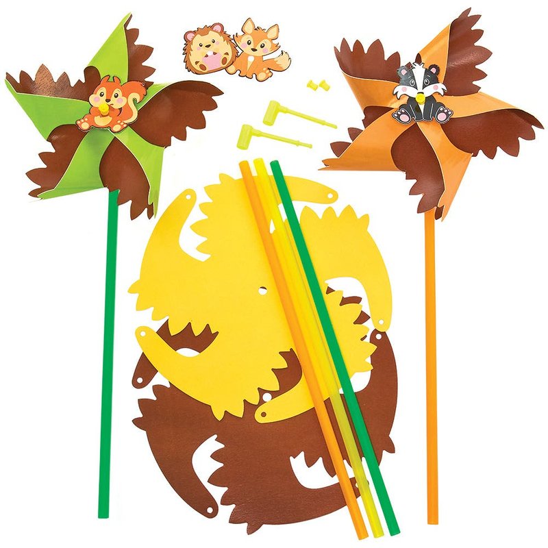 Autumn Windmill Kits (Pack of 6) Nature Craft Kits