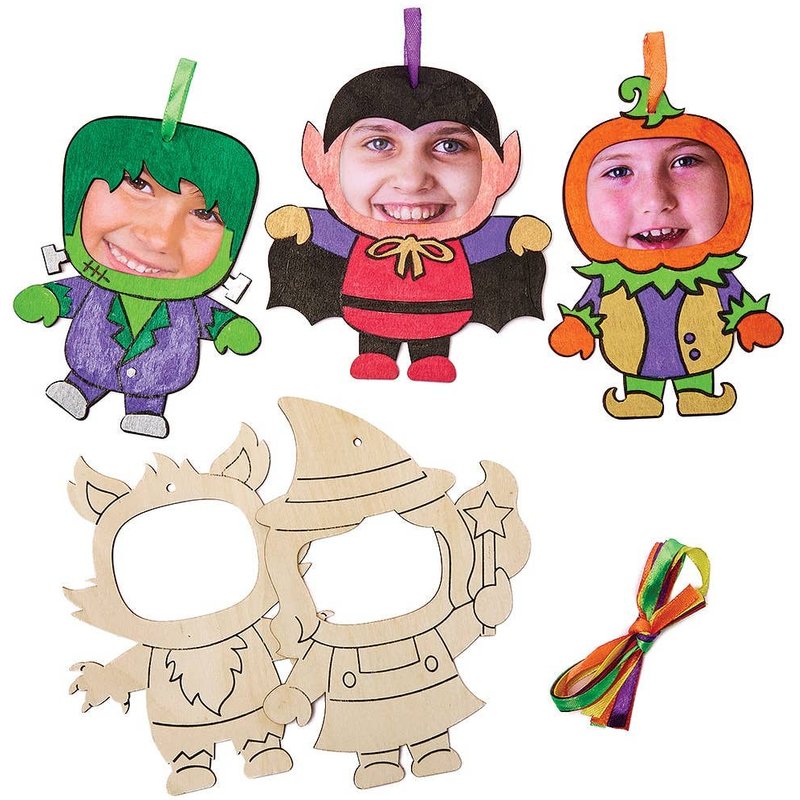 Halloween Wooden Photo Frames (Pack of 10) Halloween Crafts