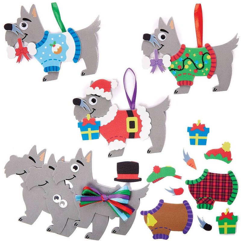 Scottie Dog Christmas Jumper Mix & Match Kits (Pack of 8) Christmas Crafts