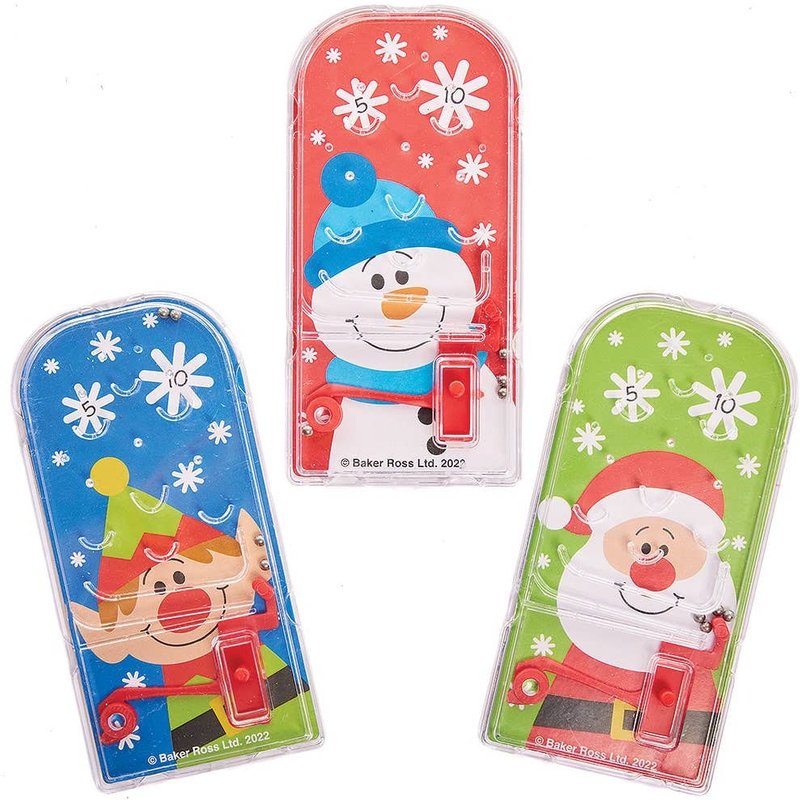 Christmas Chums Pinball Games (Pack of 10) Christmas Toys