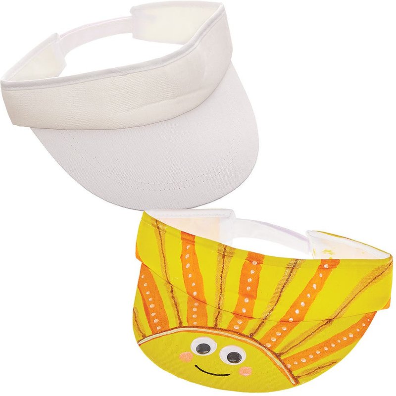 Fabric Sun Visors (Pack of 2) Art Supplies, Art Materials