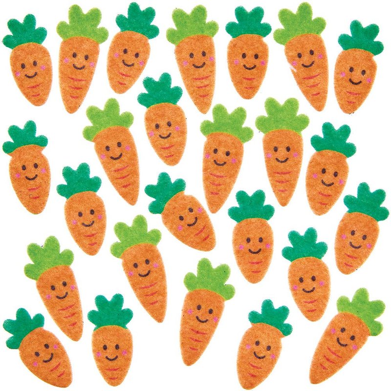 Carrot Felt Stickers (Pack of 150)