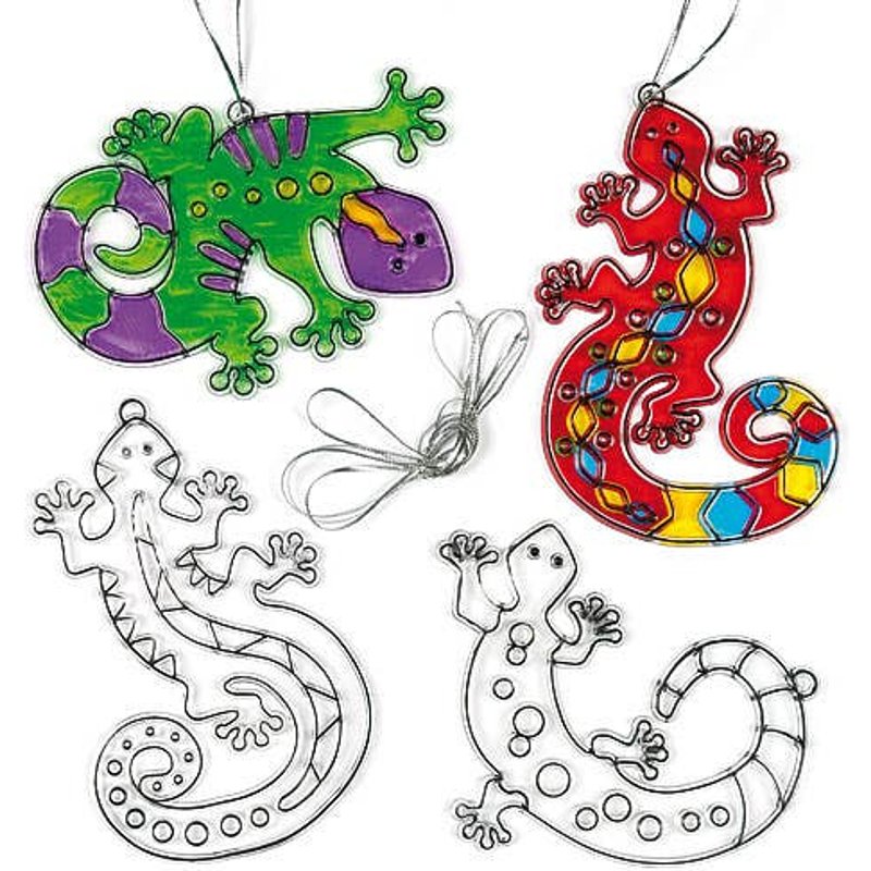 Gecko Suncatchers (Pack of 6) Decoration Craft Kits