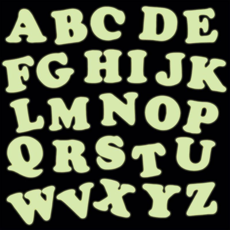 Glow in the Dark Self-Adhesive Foam Letters (Pack of 300) Craft Embellishments