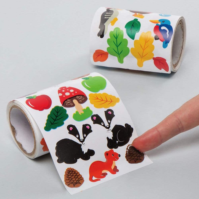 Woodland Animal Sticker Rolls Value Pack (Pack of 600) Stickers