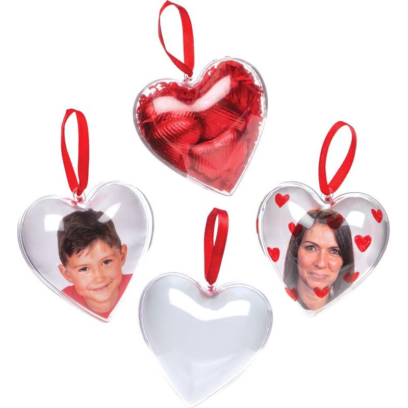 Heart Photo Baubles (Pack of 4) Decoration Craft Kits
