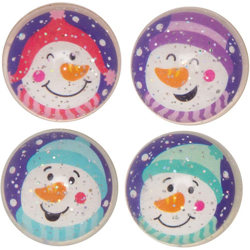 Jolly Snowman Glitter Jetballs (Pack of 10) Christmas Toys