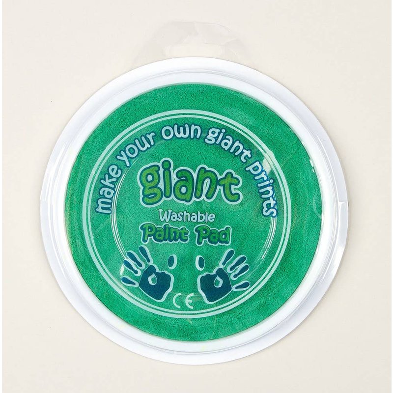 Dark Green Jumbo Paint Pads (Each) 15cm Ink Pad, Washable Paint, Art Supplies