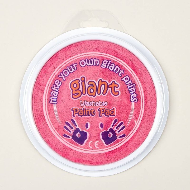 Pink Jumbo Paint Pads (Each) 15cm Ink Pad, Washable Paint, Art Supplies