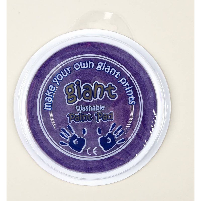 Purple Jumbo Paint Pads (Each) 15cm Ink Pad, Washable Paint, Art Supplies