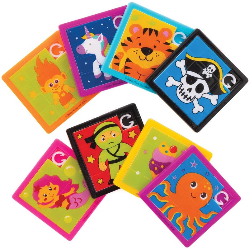 Mini Sliding Puzzles Bumper Assortment (Pack of 8) Creative Play Toys