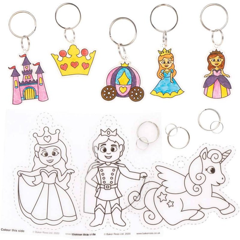 Princess Super Shrink Keyrings (Pack of 8) Small Toys