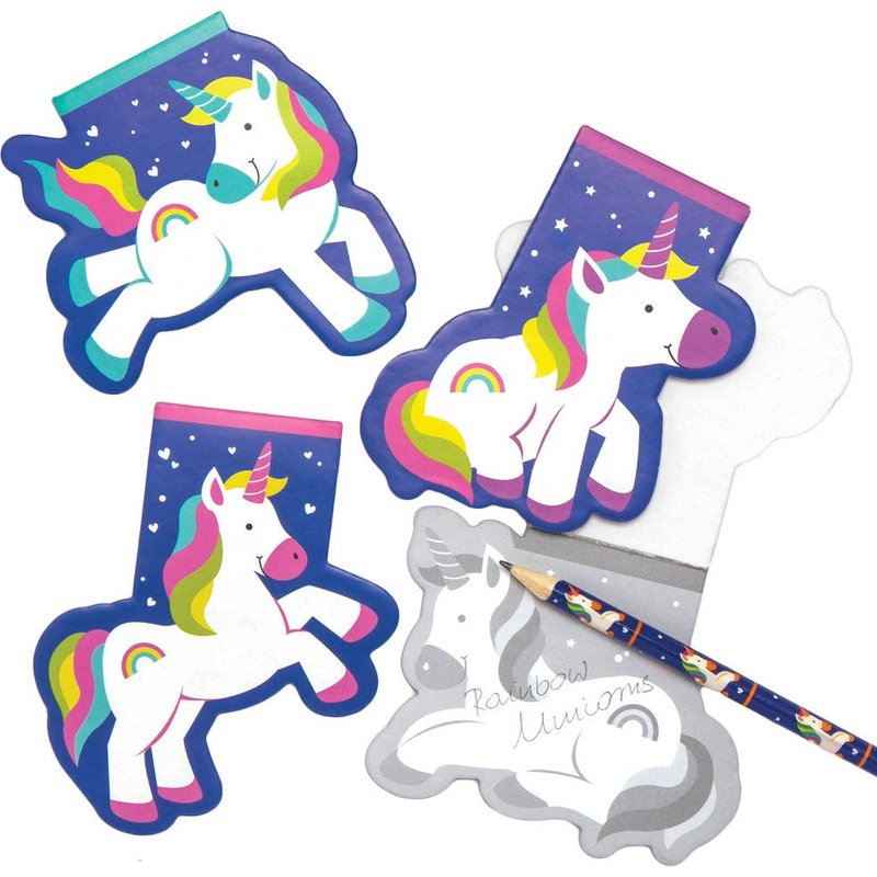 Rainbow Unicorn Notepads (Pack of 12) Paper & Card