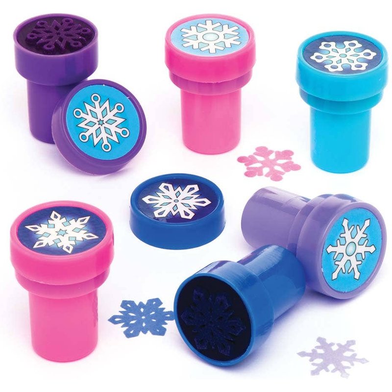 Snowflake Self-Inking Stampers (Pack of 10) Small Toys
