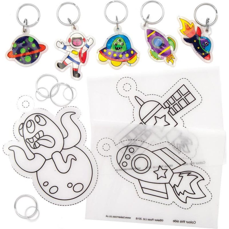 Solar System Super Shrink Keyrings (Pack of 8) Small Toys