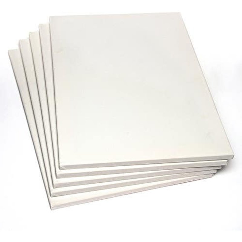 Extra Large Stretched Painting Canvases (Pack of 5) Size 40.6cm x 60.9cm, Primed & Stretched, Wooden Canvas