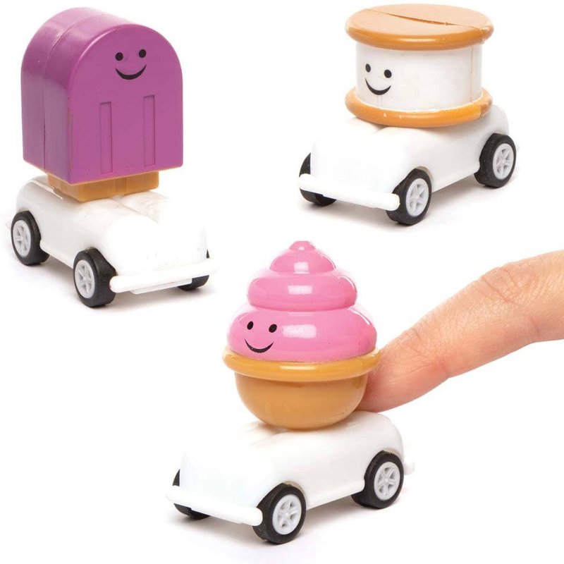 Sweet Treats Pull Back Racers (Pack of 4) Pocket Money Toys