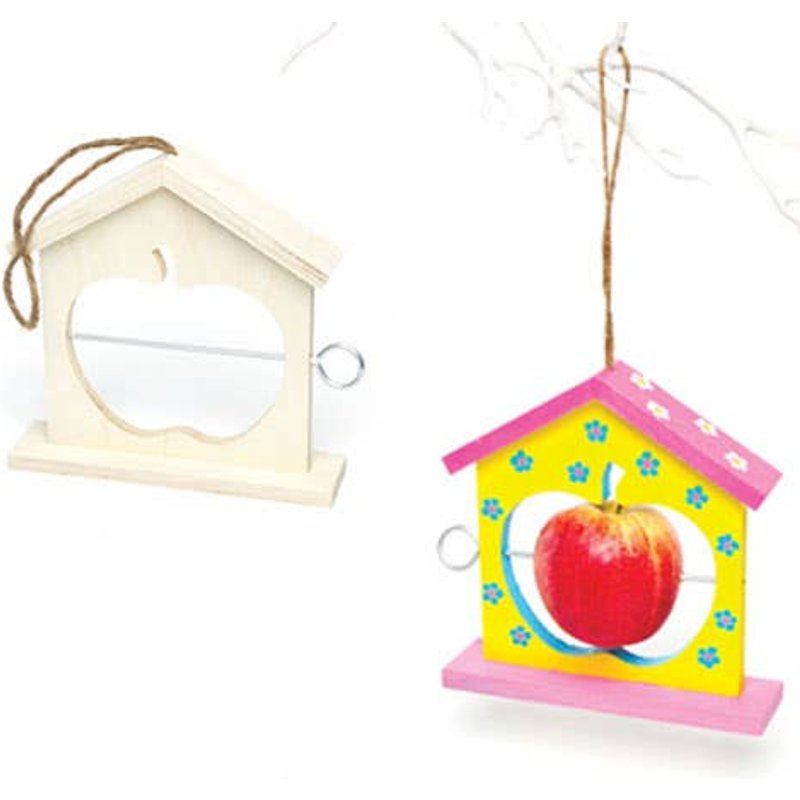 Apple Wooden Bird Feeder (Pack of 2) Nature Craft Kits