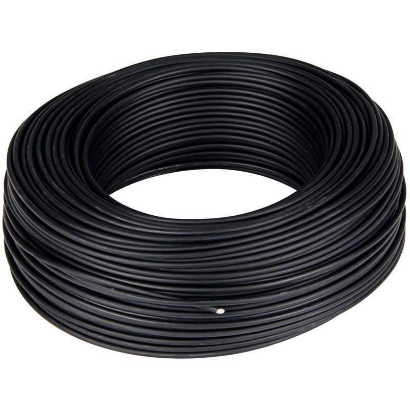 H07v-u 1x2,5mm rolo de cabo preto 100m