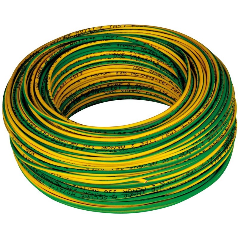 Cabo h07v-u 1x1,5mm rolo amarelo 100m